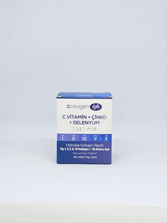 Collagen Life с Витамин C + Цинк + Селен – 90 таблетки