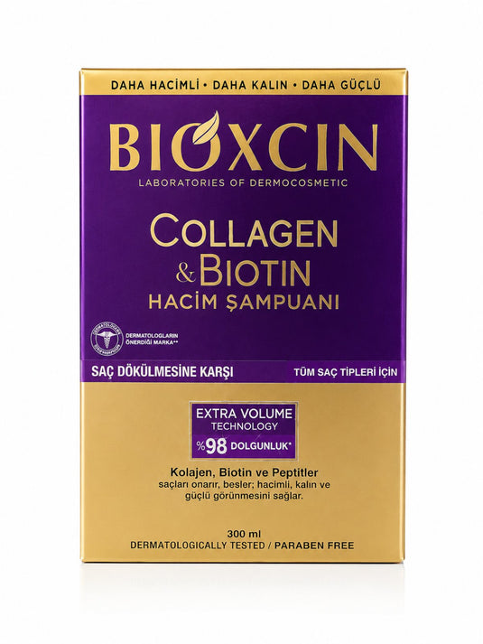 Bioxcin Collagen & Biotin Шампоан за обем против косопад 300 мл