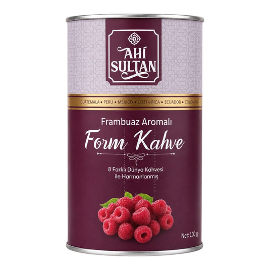 Ahi Sultan Form Coffee с аромат на малина – за енергия и допълване на режим за контрол на теглото, 100 g