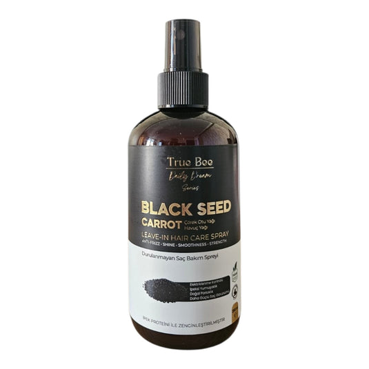 True Bee Black Seed & Carrot – спрей без отмиване с черен кимион и морков, 250 мл