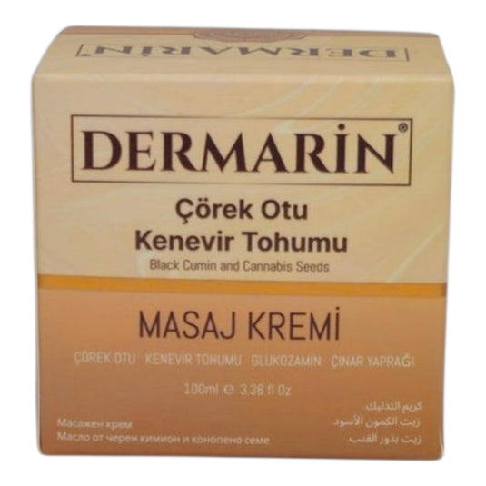 Dermarin - Масажен крем с черен кимион и конопено семе 100 мл