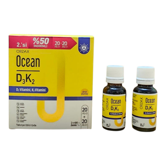 Ocean D3K2 Витамин D3 и Витамин K2 – 2 x 20 мл