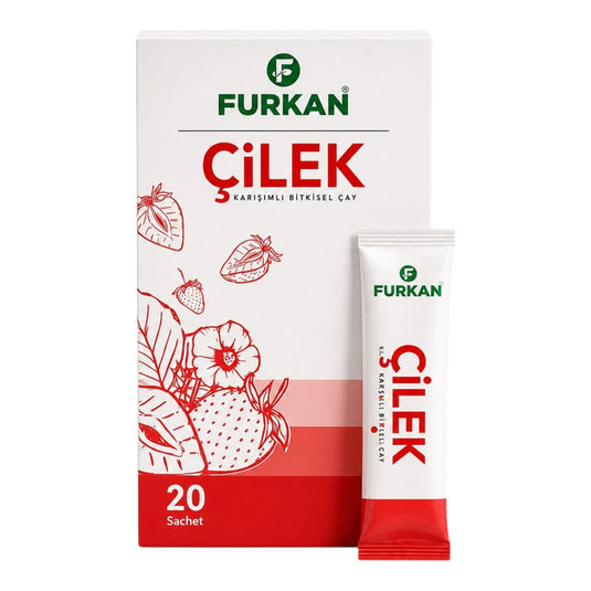 Furkan Çilek Чай за отслабване с вкус на ягода – 20 сашета