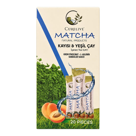 Matcha с кайсия и зелен чай – 20 сашета