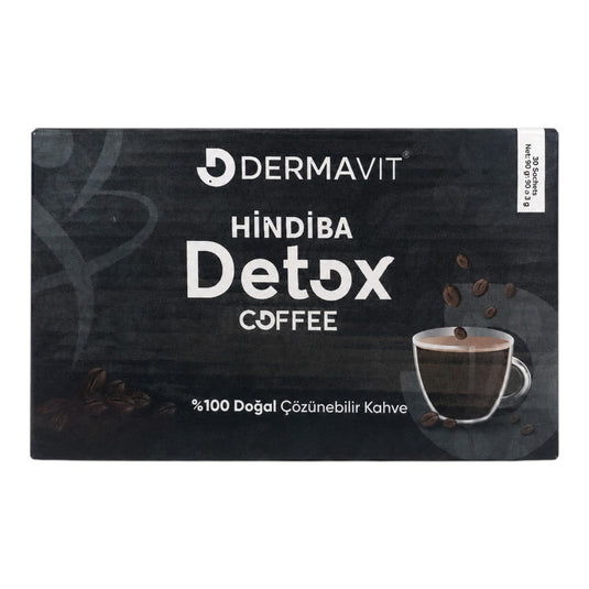 Dermavit Hindiba Detox Coffee – кафе с цикория за контрол на теглото и подуването, 30 сашета