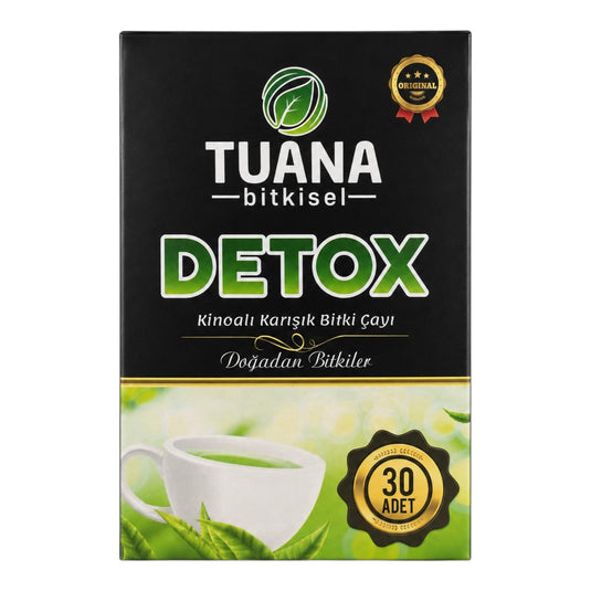Tuana Detox – билков чай с киноа за контрол на теглото, подуването и храносмилането, 30 броя