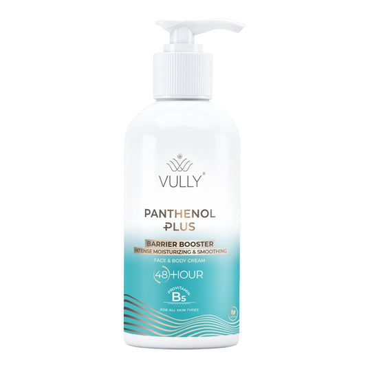 VULLY Panthenol Plus – възстановяващ крем за лице и тяло с 48-часова хидратация, 250 мл