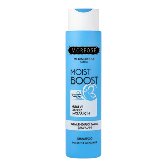 Morfose Moist Boost – хидратиращ шампоан с колаген и хиалуронова киселина за суха коса, 400 мл