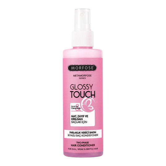 Morfose Glossy Touch – двуфазен балсам за блясък с гликолова киселина и серамиди, 200 мл
