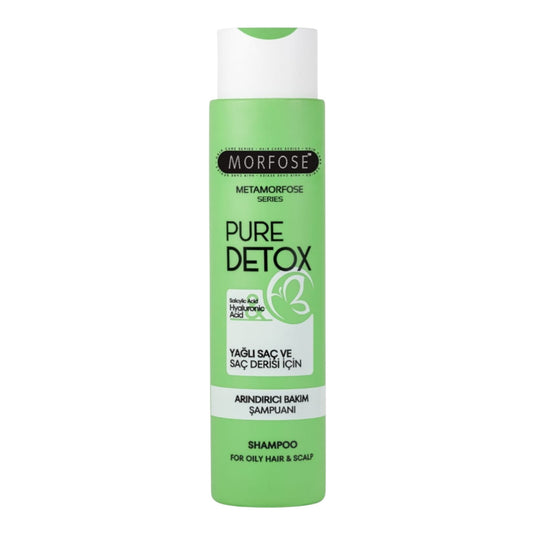 Morfose Pure Detox – почистващ шампоан за мазна коса и скалп със салицилова и хиалуронова киселина