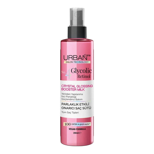 Urban Care Glycolic Retinol No. 4 – възстановяващо мляко за блясък на косата, 200 мл
