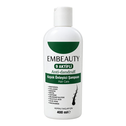 EMBEAUTY Anti-Dandruff – Шампоан против пърхот с 9 активни съставки – 400 мл